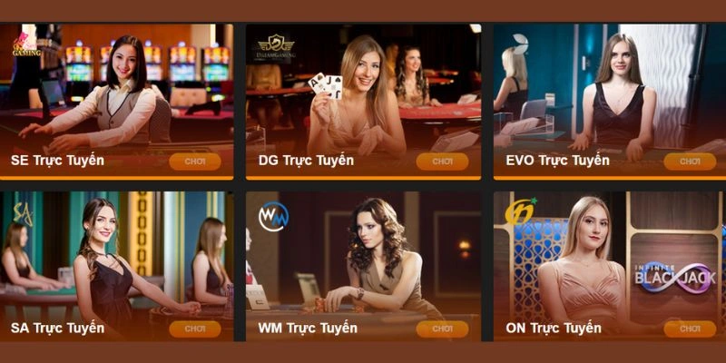 Trò chơi casino trực tuyến với hình ảnh chân thực, tốc độ mượt mà