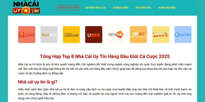 Khám Phá Thế Giới Nhà Cái Uy Tín - Tiêu Chí Chọn Lựa & Kinh Nghiệm Cá Nhân
